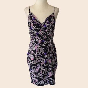 Anthropologie Yumi Kim Silk Faux Wrap Dress Size XS